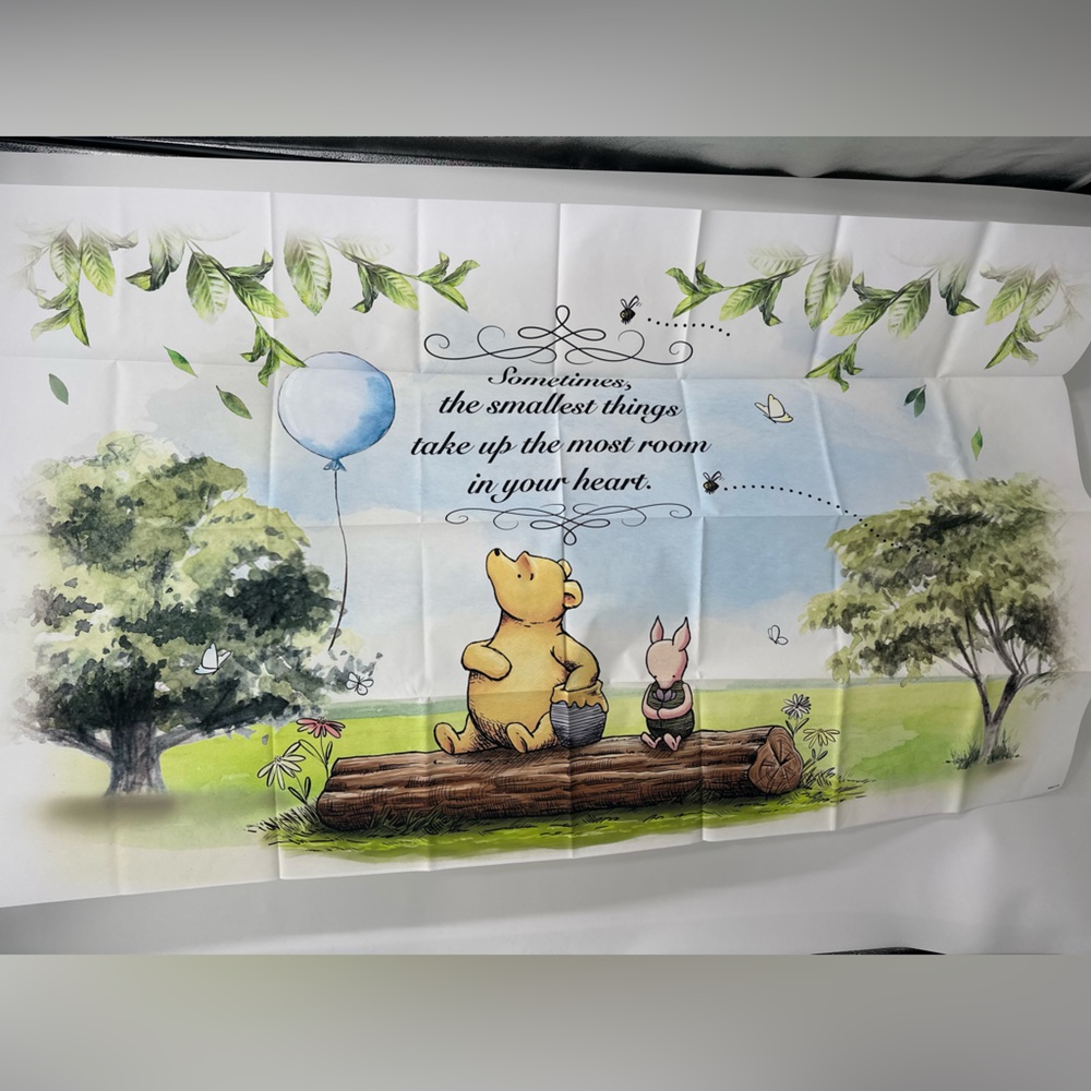 Blue Balloon Winnie The Pooh Backdrop 3x5Ft